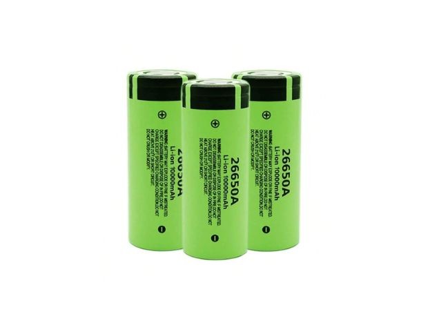 &uu BATERIA PILA RECARGABLES 26650 VERDE ALTA CALIDAD